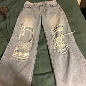 baggy ripped jeans
